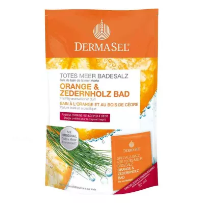 Dermasel Dead Sea Bath Salt Orange & Cedar Wood (1 pack) Dermasel Dead Sea Bath Salt Orange & Cedar Wood (1 pack)