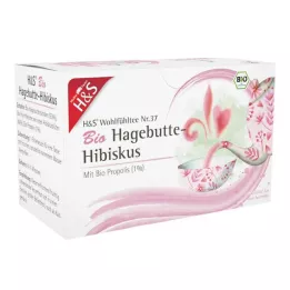 H&amp;S Organic Rosehip-Hibiscus Filter Bag, 20X3.0 g