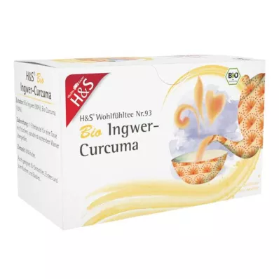 H&amp;S Organic ginger-turmeric filter bag, 20X1.25 g