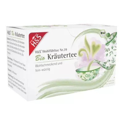 H&S organic herbal tea filter bags, 20X1.5 g H&S organic herbal tea filter bags, 20X1.5 g