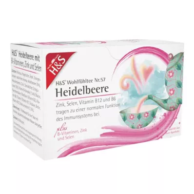 H&amp;S Blueberry with B Vitamins Zinc and Selenium Puff, 20X2.5 g