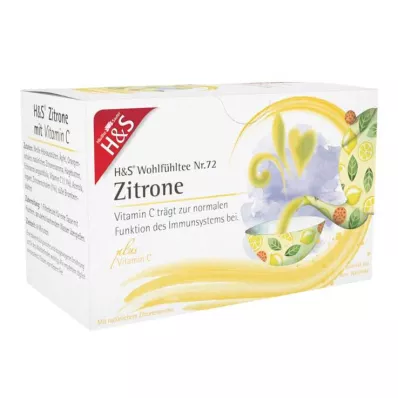 H&amp;S Lemon with Vitamin C Filter Bag, 20X2.5 g
