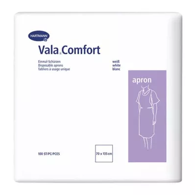 Valacomfort apron disposable aprons 70x135 cm white, 100 pieces