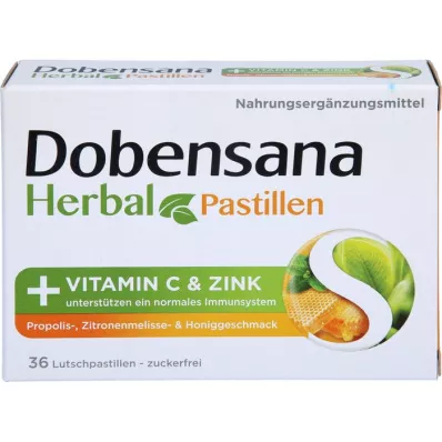 DOBENSANA Herbal Honey Paste Vit.C &amp; Zinc Pastil., 36 pcs