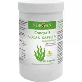 NORSAN Omega-3 vegan capsules, 80 pcs