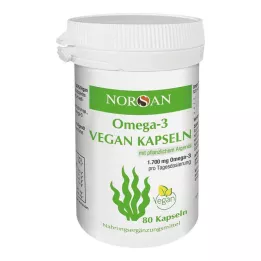 NORSAN Omega-3 vegan capsules, 80 pcs
