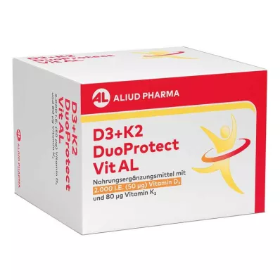 D3+K2 DuoProtect Vit AL 2000 I.U./80 µg Capsules, 90 pcs