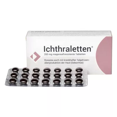 ICHTHRALETTEN 200 mg enteric-coated tablets, 84 pcs ICHTHRALETTEN 200 mg enteric-coated tablets, 84 pcs