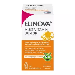 EUNOVA Junior chewable tablets with orange flavour, 30 pcs