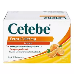 CETEBE Extra-C 600 mg Chewable Tablets, 60 pcs