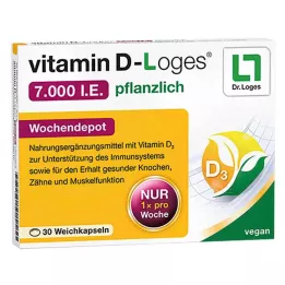 VITAMIN D-LOGES 7,000 I.U. herbal weekly depot, 30 pcs