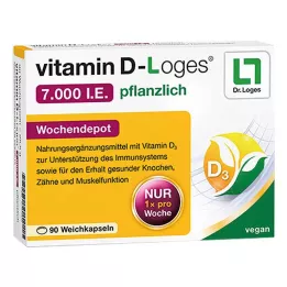 VITAMIN D-LOGES 7,000 I.U. herbal weekly depot, 90 pcs