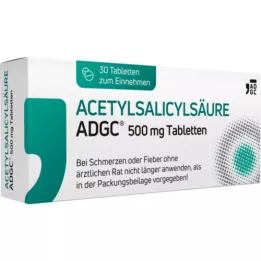 ACETYLSALICYLSÄURE ADGC 500 mg tablets, 30 pcs