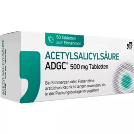 ACETYLSALICYLSÄURE ADGC 500 mg tablets, 50 pcs
