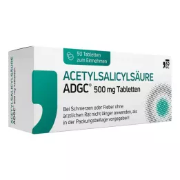 ACETYLSALICYLSÄURE ADGC 500 mg tablets, 50 pcs