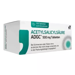 ACETYLSALICYLSÄURE ADGC 500 mg tablets, 100 pc