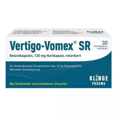 VERTIGO-VOMEX SR Slow-release capsules, 30 pcs