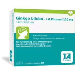 GINKGO BILOBA-1A Pharma 120 mg Film-Coated Tablets, 120 Capsules