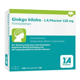 GINKGO BILOBA-1A Pharma 120 mg Film-Coated Tablets, 120 Capsules