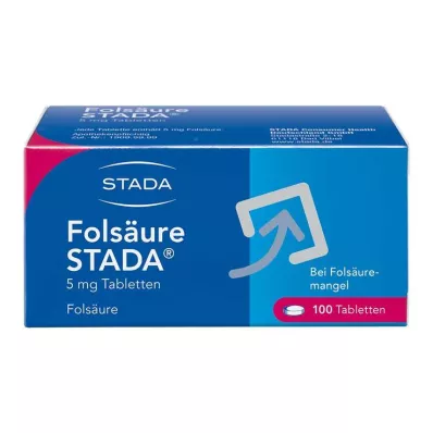 FOLSÄURE STADA 5 mg tablets, 100 pc