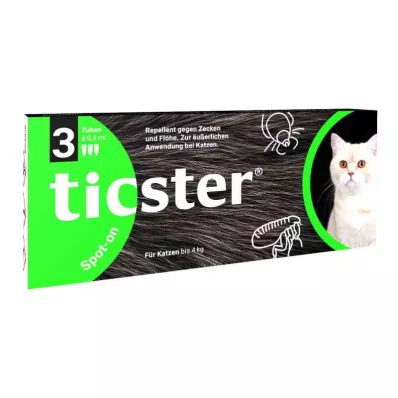 Ticster Plus Spot-on solution for cats up to 4kg (3x0.4 ml) Ticster Plus Spot-on solution for cats up to 4kg (3x0.4 ml)