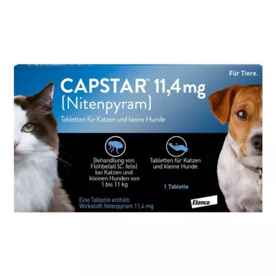 CAPSTAR 11.4 mg tablets for cats/small dogs, 1 pc