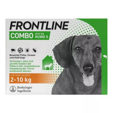 FRONTLINE COMBO against ticks, fleas on dogs S (2 -10 kg), 3 pcs FRONTLINE COMBO against ticks, fleas on dogs S (2 -10 kg), 3 pcs