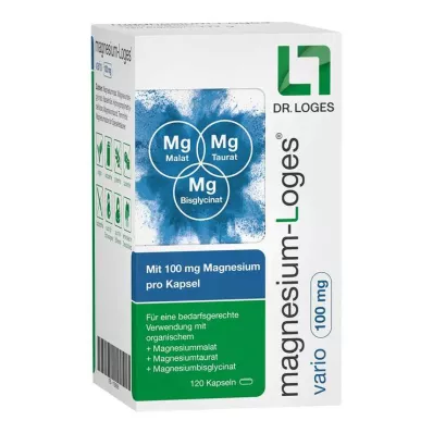 MAGNESIUM-LOGES vario 100 mg capsules, 120 pcs