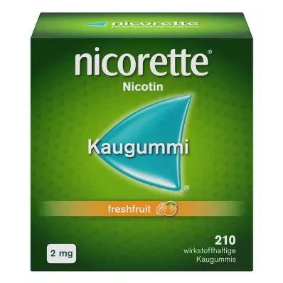 NICORETTE 2 mg freshfruit chewing gum, 210 pcs NICORETTE 2 mg freshfruit chewing gum, 210 pcs
