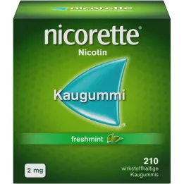 NICORETTE 2 mg freshmint chewing gum, 210 pcs