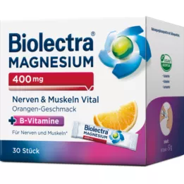 BIOLECTRA Magnesium 400 mg Nerves &amp; Muscle Vital, 30X1.9 g