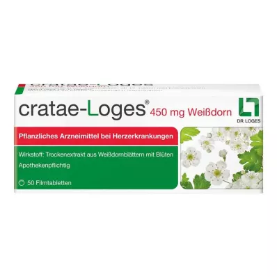 CRATAE-LOGES 450 mg Hawthorn film-coated tablets, 50 pcs CRATAE-LOGES 450 mg Hawthorn film-coated tablets, 50 pcs