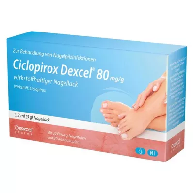 Ciclopirox Dexcel® 80 mg/g active nail polish, 3.3 ml