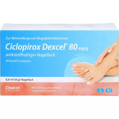 CICLOPIROX Dexcel 80 mg/g active ingredient nail varnish, 6.6 ml