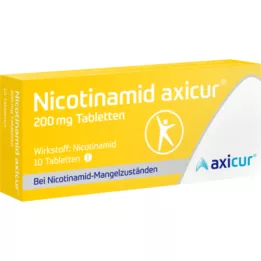 NICOTINAMID axicur 200 mg tablets, 10 pc