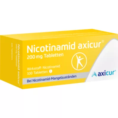 NICOTINAMID axicur 200 mg tablets, 100 pcs