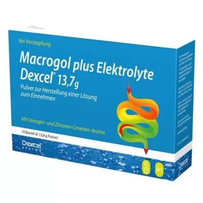 MACROGOL plus Electrolytes Dexcel 13.7 g PLE, 10 pcs