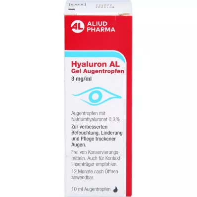 HYALURON AL Gel eye drops 3 mg/ml, 1X10 ml