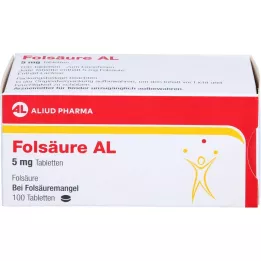 FOLSÄURE AL 5 mg tablets, 100 pc