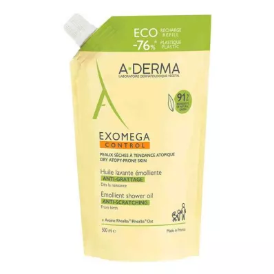 A-DERMA EXOMEGA CONTROL Shower oil refill, 500 ml A-DERMA EXOMEGA CONTROL Shower oil refill, 500 ml