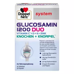 DOPPELHERZ Glucosamine 1200 Duo system Combination pack, 60 pcs