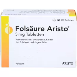 FOLSÄURE ARISTO 5 mg tablets, 100 pc