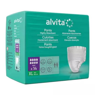 ALVITA Incontinence Pants maxi xl, 14 pcs ALVITA Incontinence Pants maxi xl, 14 pcs