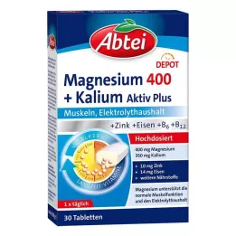ABTEI Magnesium 400+potassium tablets, 30 pcs