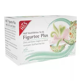 H&amp;S Figure Tea Plus with Zinc and Selenium Filter Bag, 20X1.5 g