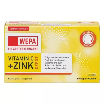 WEPA Vitamin C+Zinc Capsules, 60 Capsules WEPA Vitamin C+Zinc Capsules, 60 Capsules
