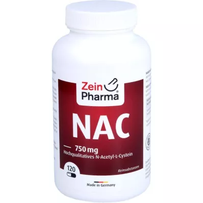 NAC 750 mg high quality N-acetyl-L-cysteine Kps, 120 pcs