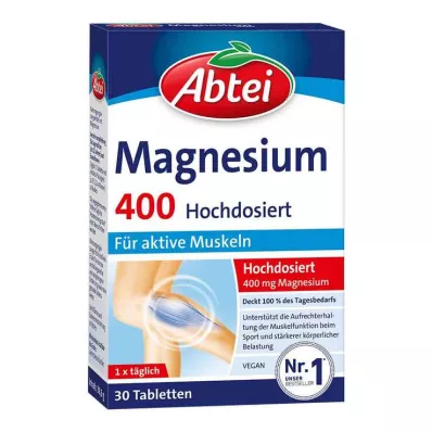 ABTEI Magnesium 400 high-dose tablets, 30 pcs ABTEI Magnesium 400 high-dose tablets, 30 pcs