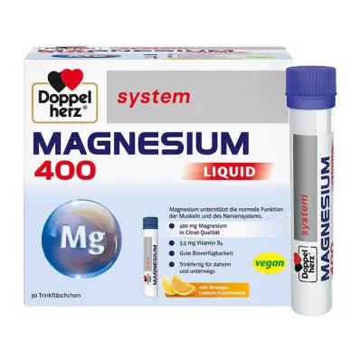 DOPPELHERZ Magnesium 400 Liquid system Trinkamp., 30 pcs DOPPELHERZ Magnesium 400 Liquid system Trinkamp., 30 pcs