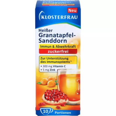 KLOSTERFRAU hot pomegranate sea buckthorn sugar-free, 10X5 g